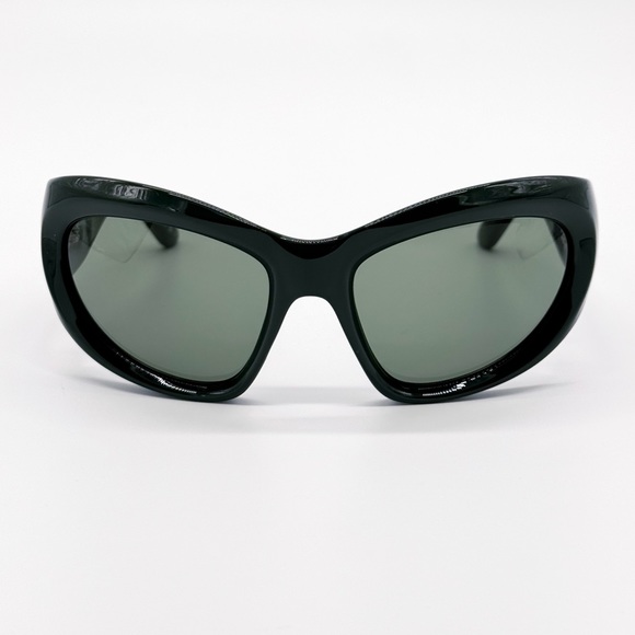 NEW OVERSIZED BALENCIAGA SUNGLASSES, GREEN BALENCIAGA EYEWEAR BB0228S - Picture 6 of 14